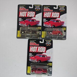Racing Champions Hot Rod Magazine Cars Lot of 3 49 Custom Merc 50 Ford Custom 32